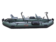 Cargue la imagen en el visor de la galería, &lt;transcy&gt;STALKER Mad Boats® CHUBUT River Raft ™ - Barco de pesca ligero inflable desmontable de tres asientos con placas de motor fuera de borda dobles&lt;/transcy&gt;
