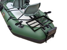 Load image into Gallery viewer, STALKER Mad Boats® CHUBUT River Raft™ - Three Seats TakeDown Inflatable Lightweight Fishing Boat with Dual Outboard Motor Plates
